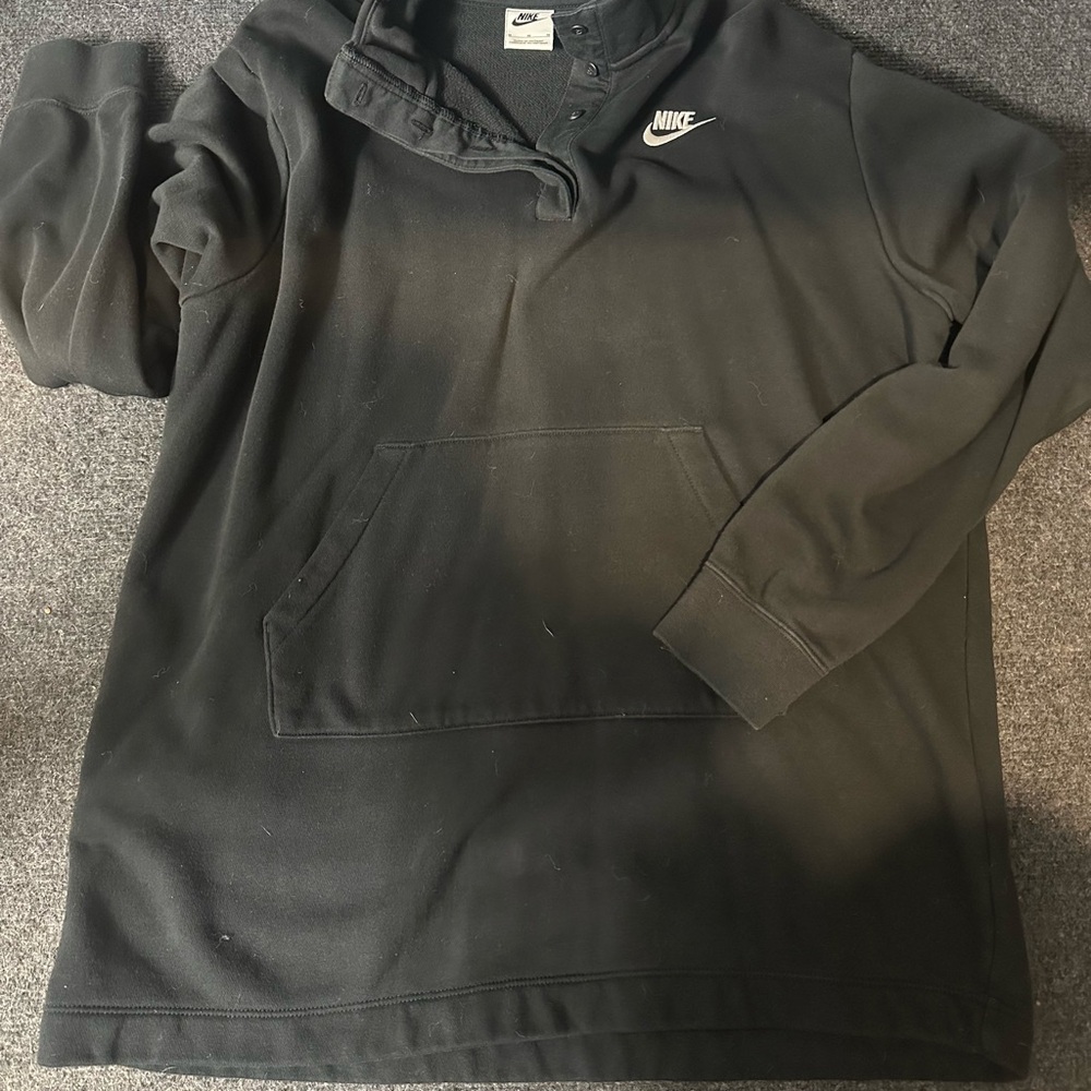 Nike Black Pullover Hoodie for Men
